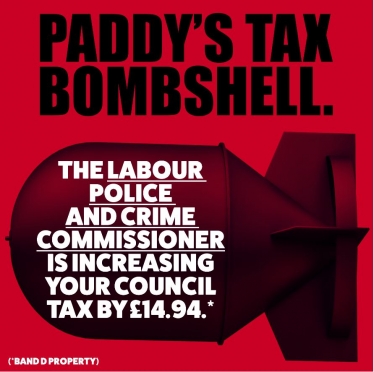 Paddy Tipping, Tax, Nottinghamshire, Police and Crime Commissioner